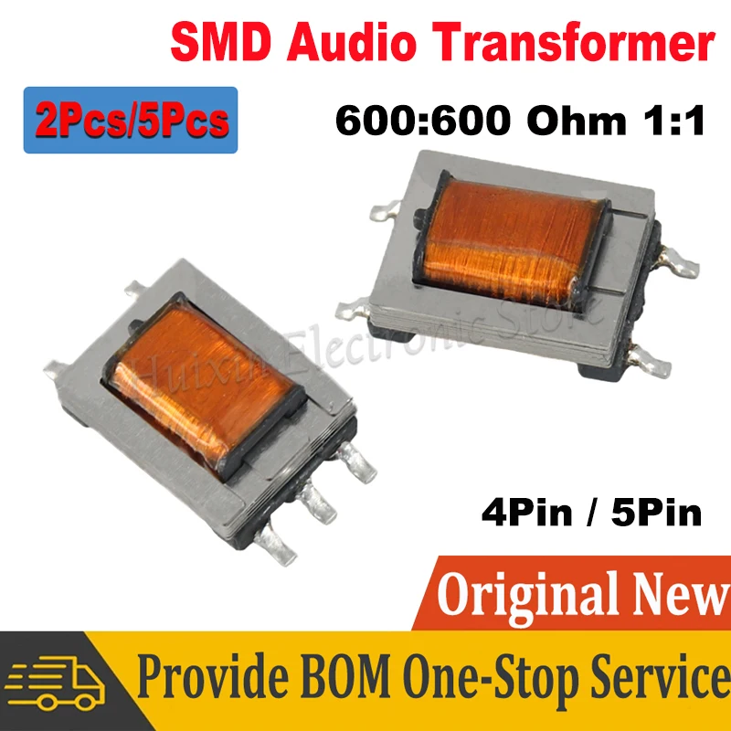 SMD Permalloy Audio Transformer Impedance Ratio 600:600 ohm 1:1 Isolation Transformer Digital Signal Ni-Fe Transformer