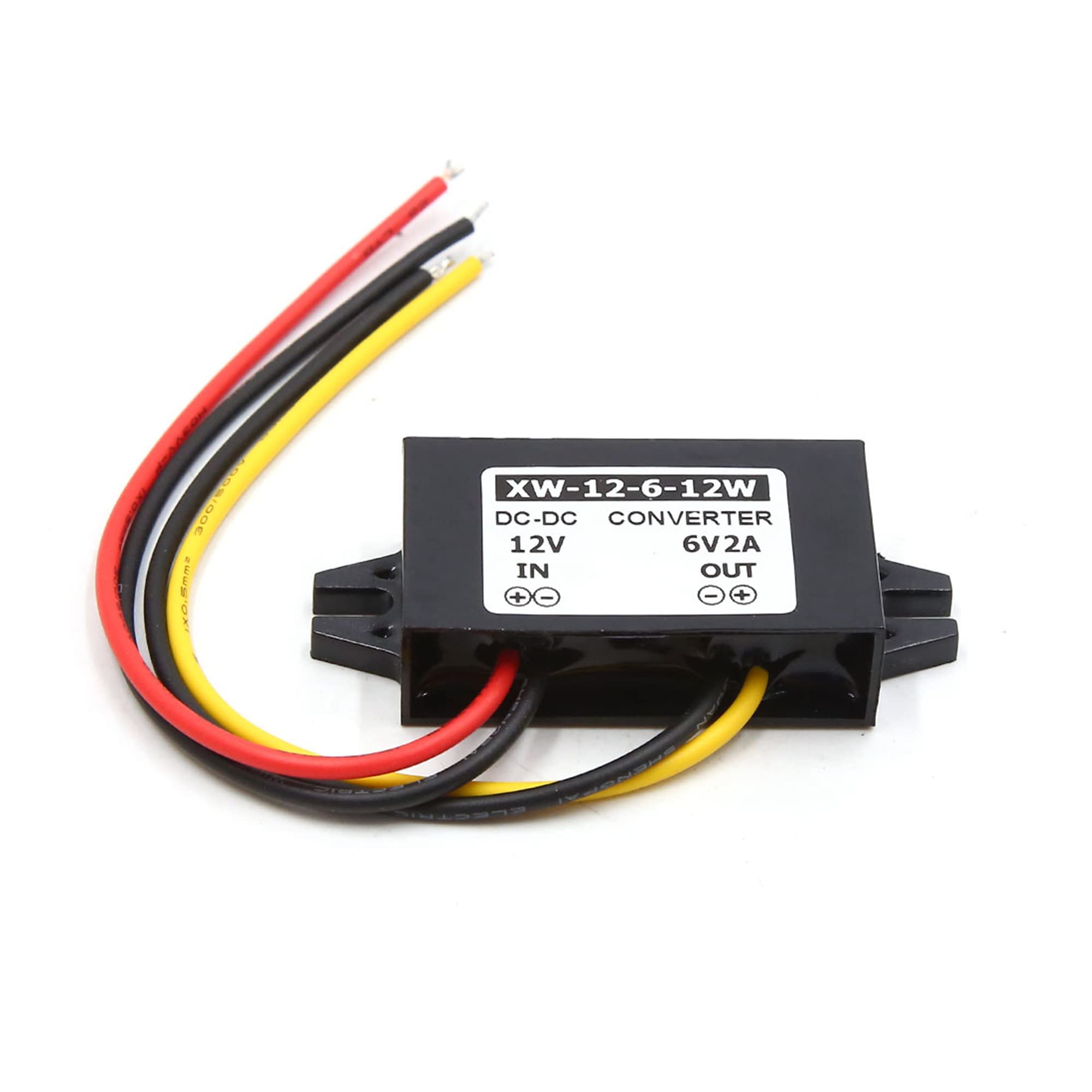 uxcell Car Power Transformer DC to 6V 2A Car Step Down Reducer Power Supply Transformer Converter